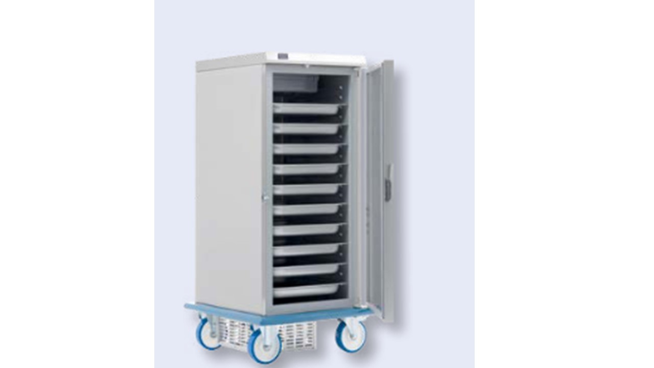 Umluftkühlschrank Edelstahl 2 /1 GN - 